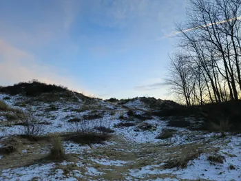 Oostnieuwkerke duinen wandeling in de koude (België)